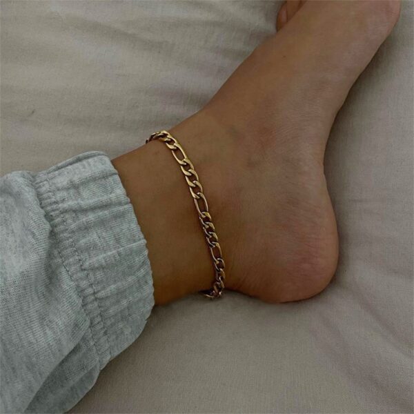 A Group Of Anklets In Different Designs ,Made Of Stainless Steel - Image 4