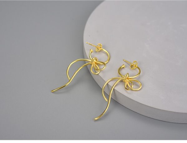 Dangle Earrings ,Exquisite Lovely Knot Long Tassel . - Image 2