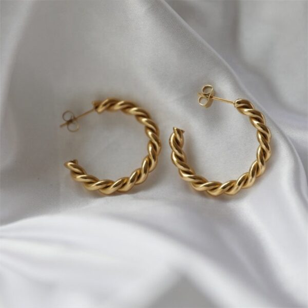 Spiral Hoop Earring ,Attractive And New Design ,Punk Party Earrings - Image 8