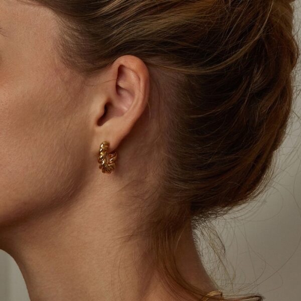 Spiral Hoop Earring ,Attractive And New Design ,Punk Party Earrings - Image 3