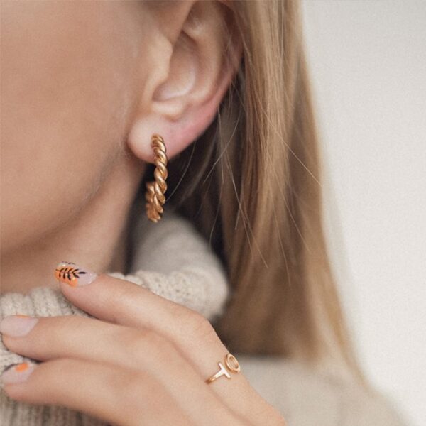 Spiral Hoop Earring ,Attractive And New Design ,Punk Party Earrings - Image 6