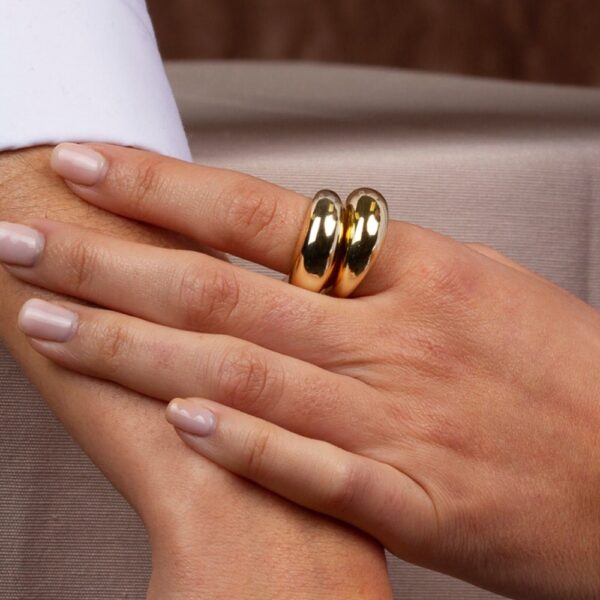 Simple Ring ,In Multiple sizes With a classic design ,In  Color Gold And Silver . - Image 4