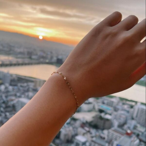 Gold-Colored Bracelets ,With A Simple Design . - Image 3