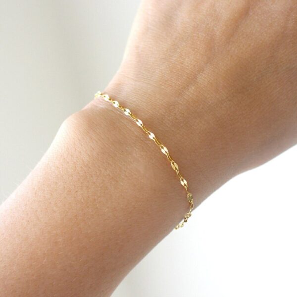 Gold-Colored Bracelets ,With A Simple Design . - Image 4