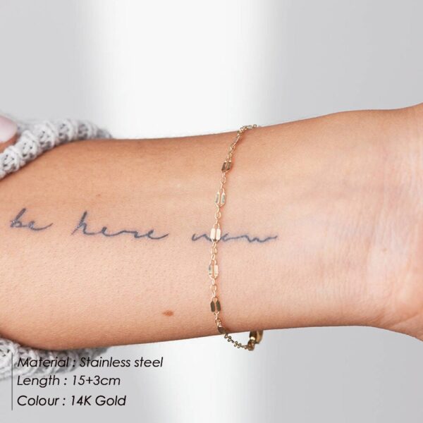 Gold-Colored Bracelets ,With A Simple Design . - Image 2