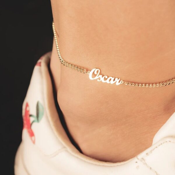 Anklet Personalized Name ,women fashion leg jewelry 3 Color . - Image 11