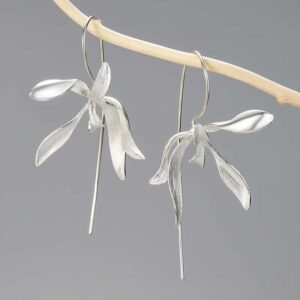 Orchid Flower Earrings