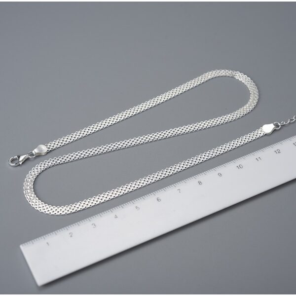 Wide Braided Necklace , for 925 Sterling Silver Original . - Image 5