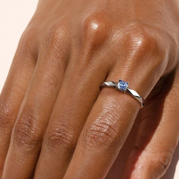 Natural Blue Moonstone Ring