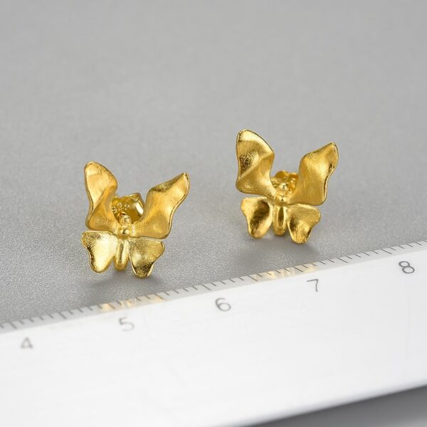 Original Butterfly Earrings , For Sterling Silver 925 . - Image 7