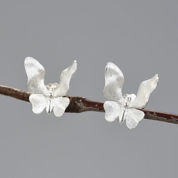 Original Butterfly Earrings , For Sterling Silver 925 . - Image 2