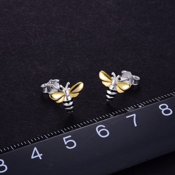 Bees Earrings , Real 925 Sterling Silver . - Image 5