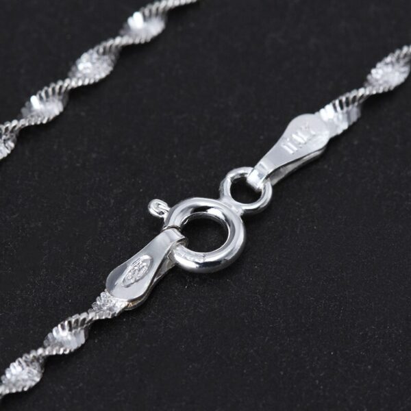 Handmade Twisted Necklace , For Real 925 Sterling Silver - Image 5