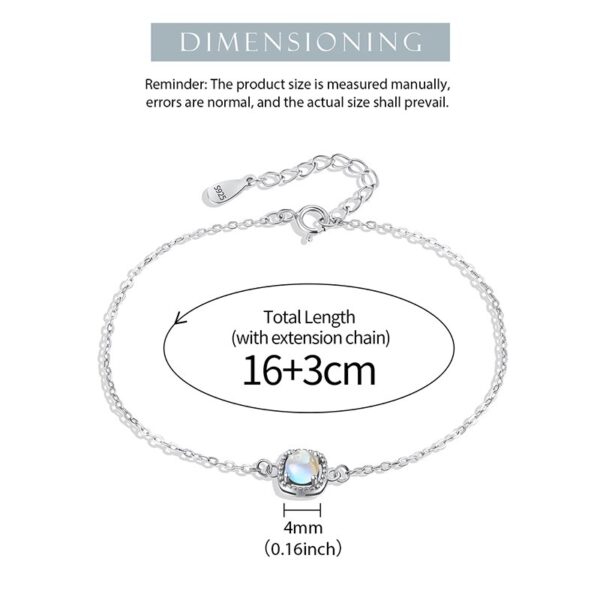 Simple Square Bracelet , High Quality Fine Jewelry , - Image 5