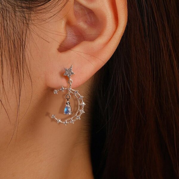 Star and Moon Earrings