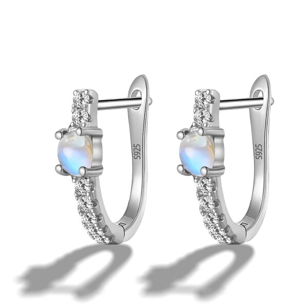 Moonstone U-shaped Earrings