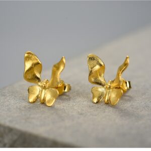 Original Butterfly Earrings , For Sterling Silver 925 .