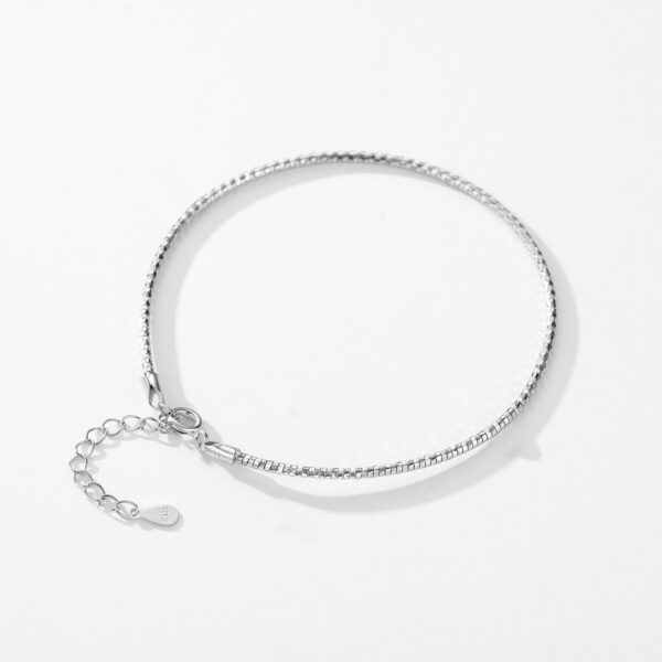 Snake Bracelet , Solid 925 Sterling Silver Classic Basic Snake Chain - Image 3