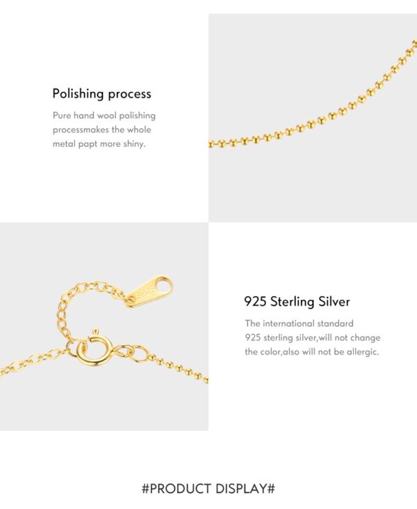 Thin Beads Bracelets , 925 Sterling Silver Simple Tiny Thin Beads . - Image 5